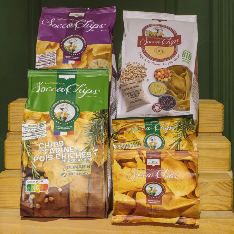 Socca Chips - Farine de pois chiches & romarin - Bio