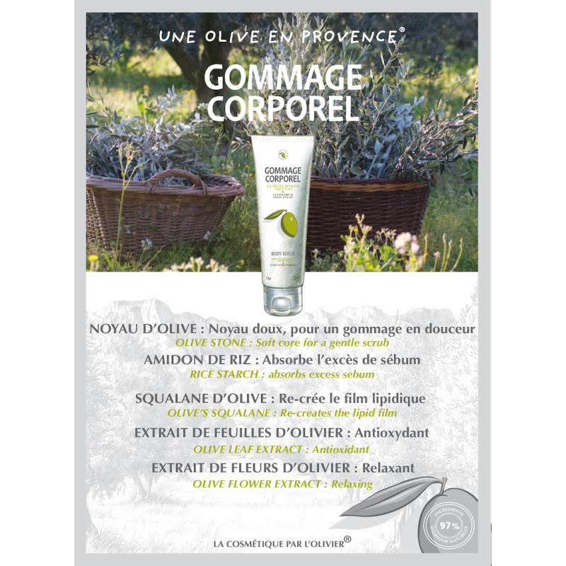 Une Olive en Provence - Gommage pour le corps Ă  l'huile d'olive - 150 ml