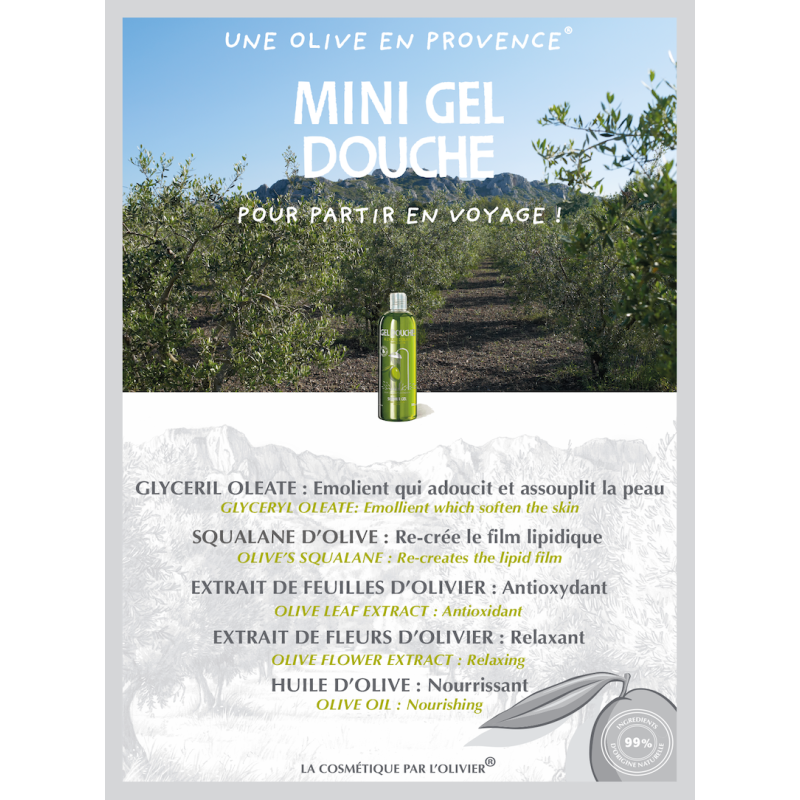 Une Olive en Provence - Gel douche Ă  l'huile d'olive
