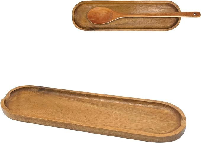 Repose cuillère - Bois d'olivier - 30 cm