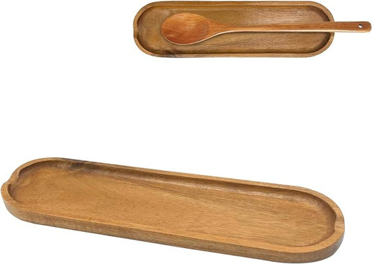 Repose cuillère - Bois d'olivier - 30 cm