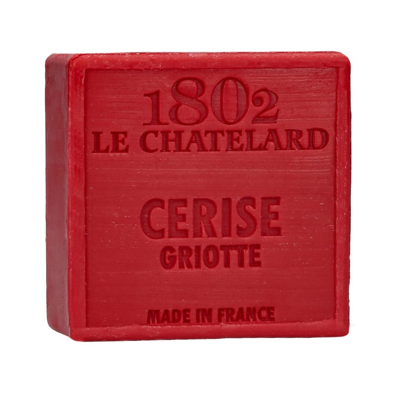 Le Chatelard 1802 - Savon carré sans huile de palme - Cerise griotte - 100 g