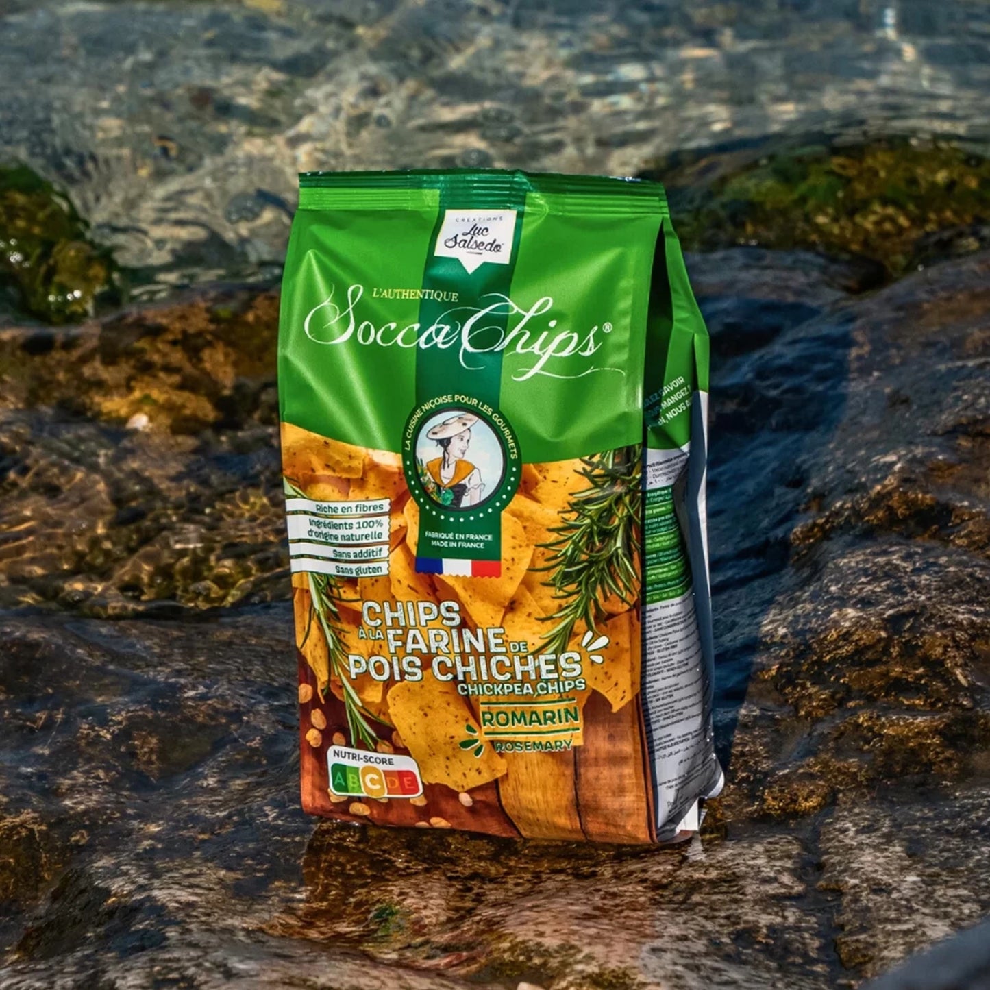 Socca Chips - Farine de pois chiches & romarin - Bio